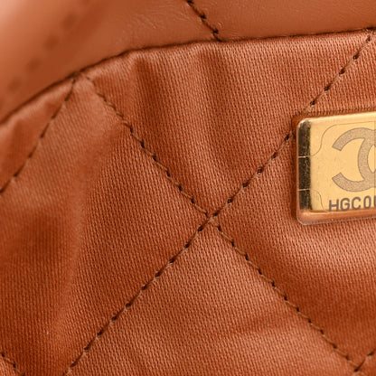 Chanel Shiny Calfskin Quilted Small Chanel 22 Camel 8 of 11