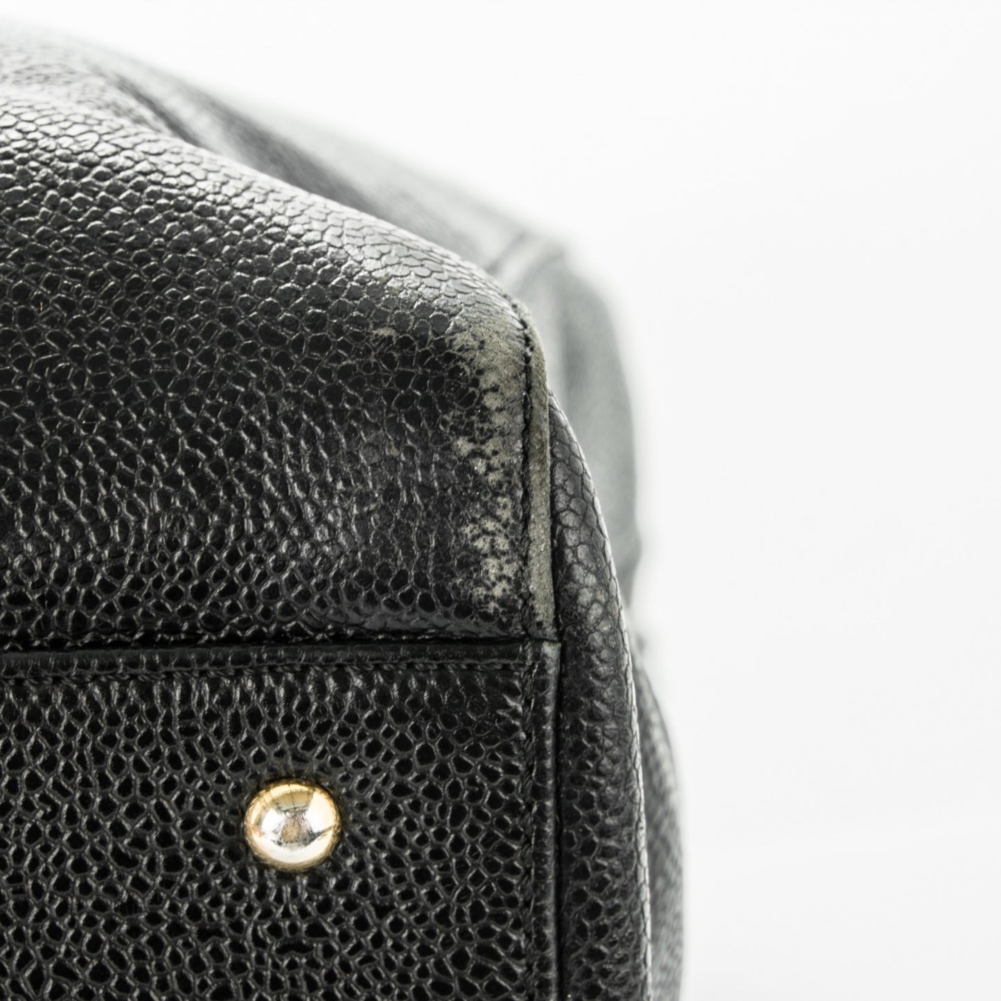 Caviar Large CC Shoulder Bag Black