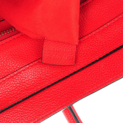 Celine Drummed Calfskin Mini Luggage Coquelicot 8 of 8