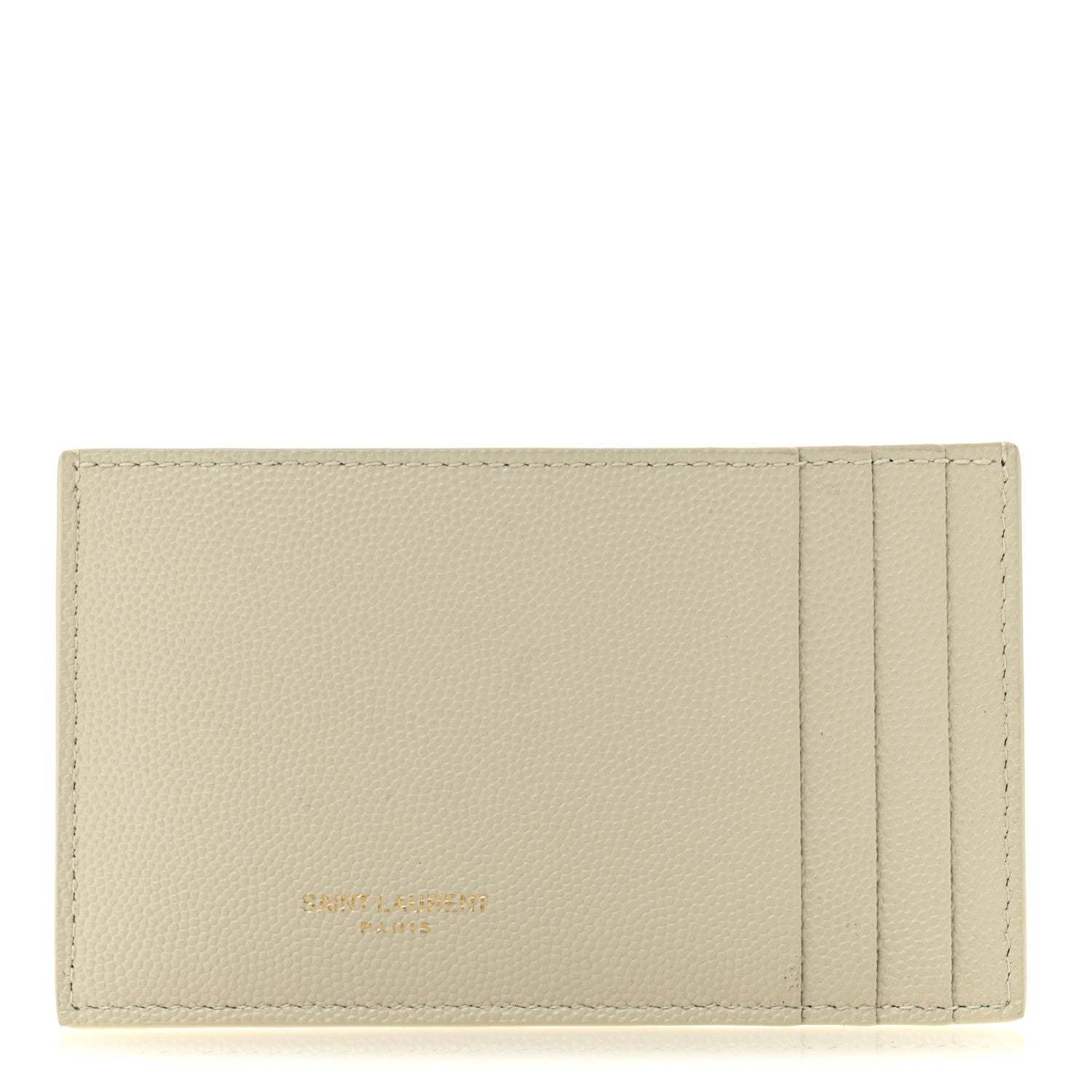 Saint Laurent Grain De Poudre Monogram Uptown Chain Wallet Card Holder Insert Crema Soft 1 of 8