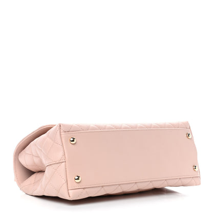 Chanel Caviar Quilted Small Coco Handle Flap Light Pink 3 of 5