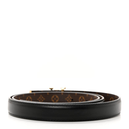 Louis Vuitton Monogram 20mm Pretty Reversible Belt 80/32 Black 3 of 7