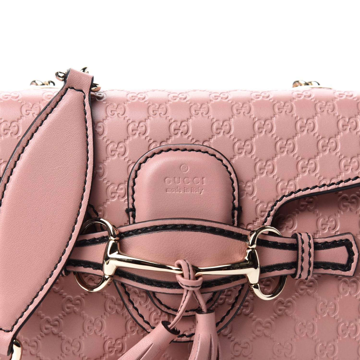 Gucci Microguccissima Mini Emily Shoulder Bag Soft Pink 10 of 10