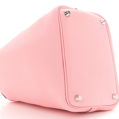 Hermes Taurillon Clemence Picotin Lock 18 Rose Sakura 9 of 10