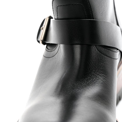 Christian Dior Calfskin Embossed Dior Quest 35mm Biker Boots 35 Black 12 of 16