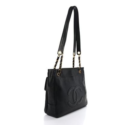 Chanel Caviar Shoulder Bag Black 3 of 9