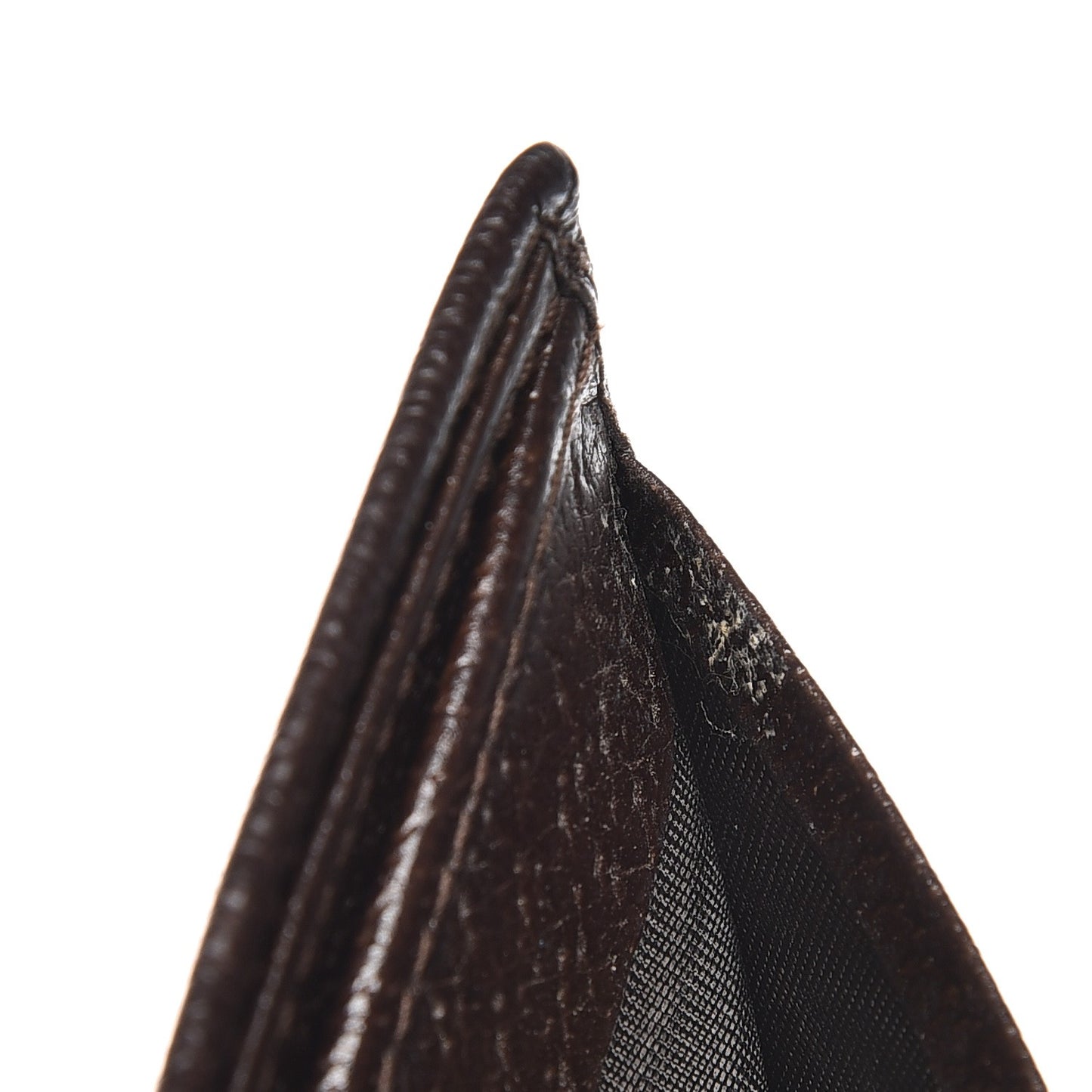 Mens Monogram Bi-Fold Wallet Dark Brown