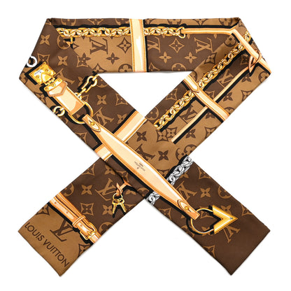 Louis Vuitton Silk Monogram Confidential Bandeau Brown 1 of 4