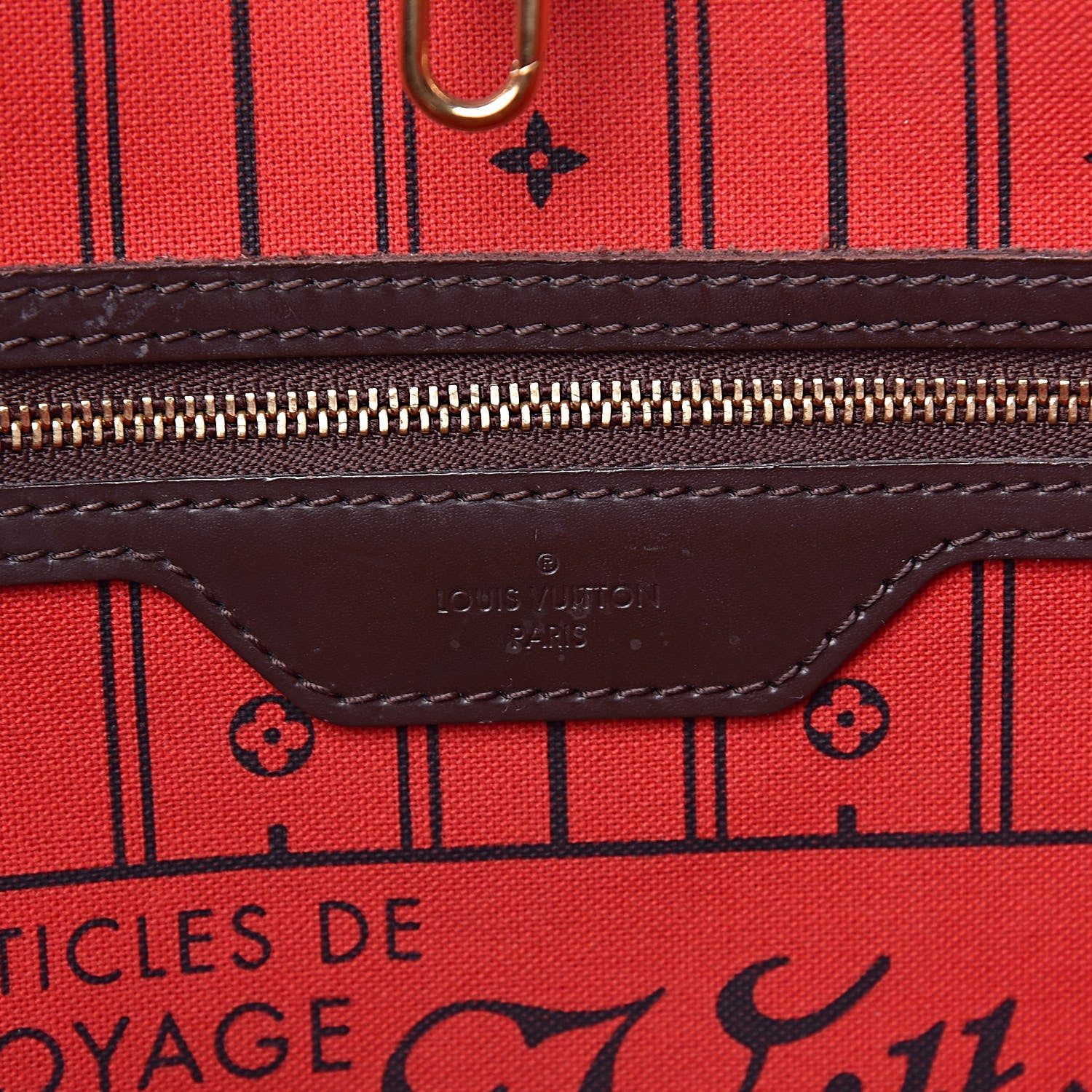 Louis Vuitton Damier Ebene Neverfull MM 6 of 11