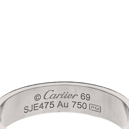 Cartier 18K White Gold 5.5mm LOVE Wedding Band Ring 69 12.5 4 of 5