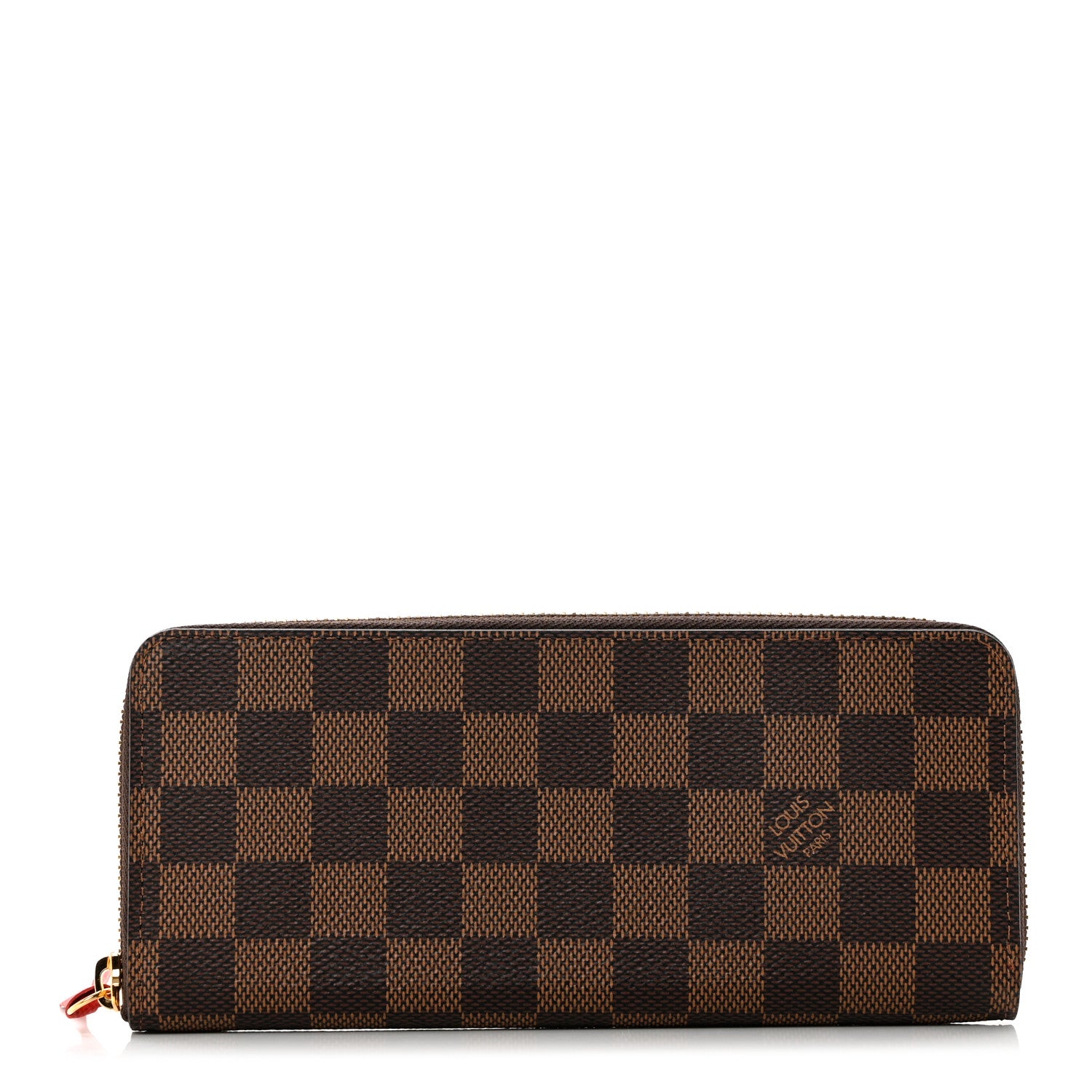 Louis Vuitton Damier Ebene Clemence Wallet Cherry 1 of 7