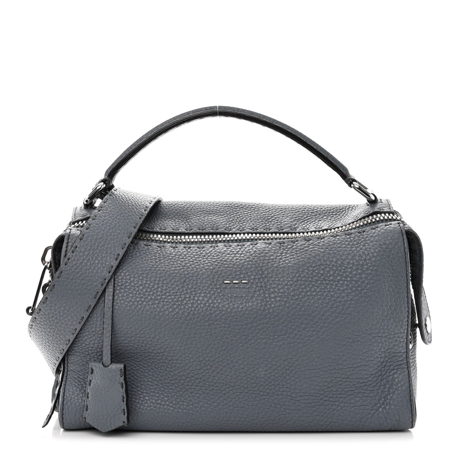 Fendi Cuoio Romano Selleria Lei Boston Tote Nube 1 of 14