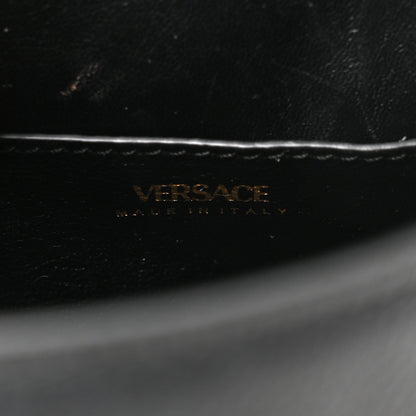 Versace Grained Calfskin Small La Medusa Top Handle Bag Black 6 of 10