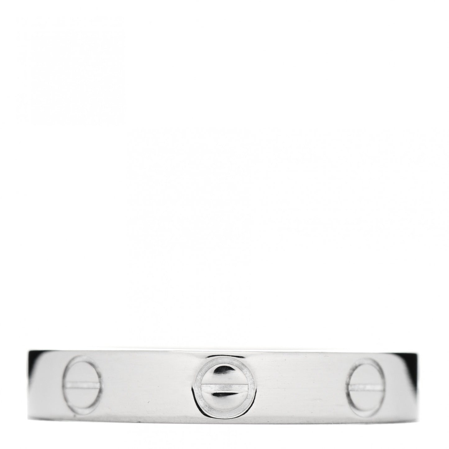 18K White Gold 3.5mm LOVE Wedding Band Ring 55 7.25