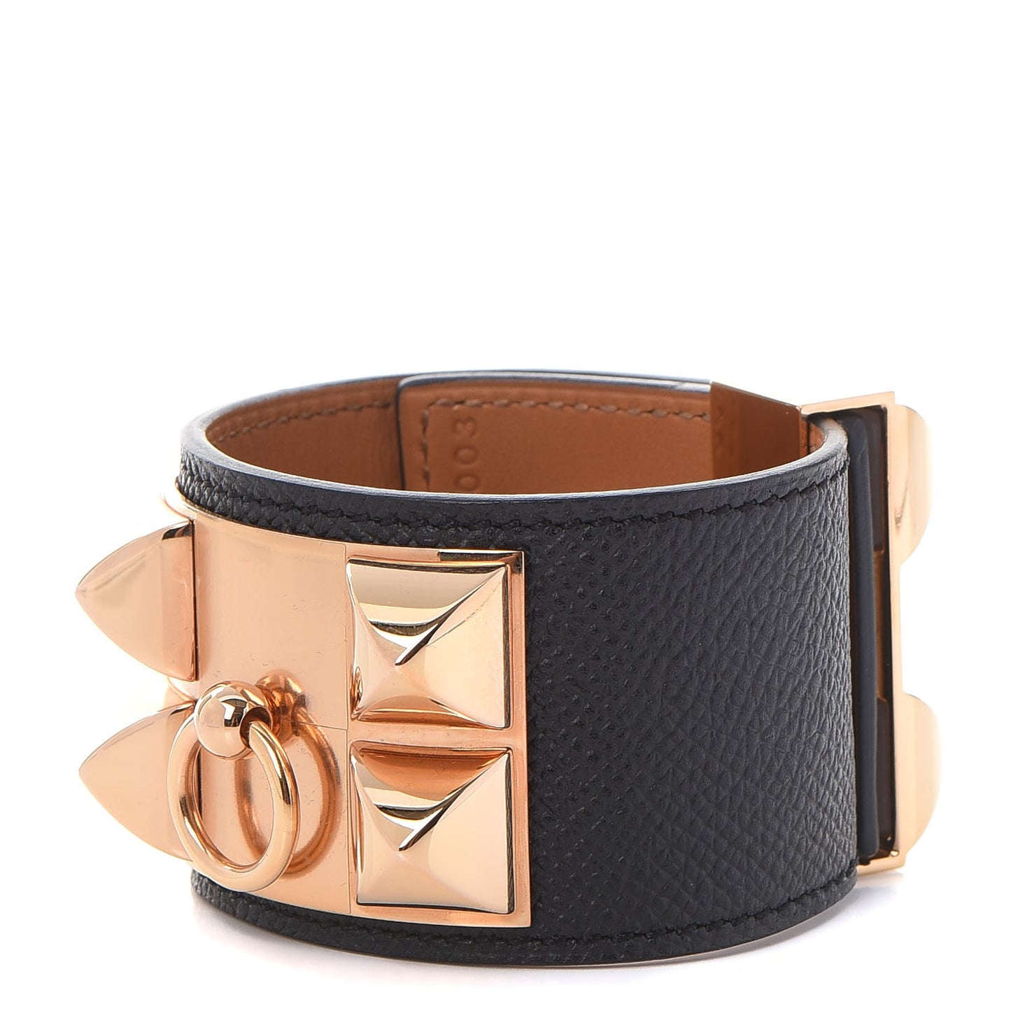 Epsom Collier de Chien CDC Bracelet S Black