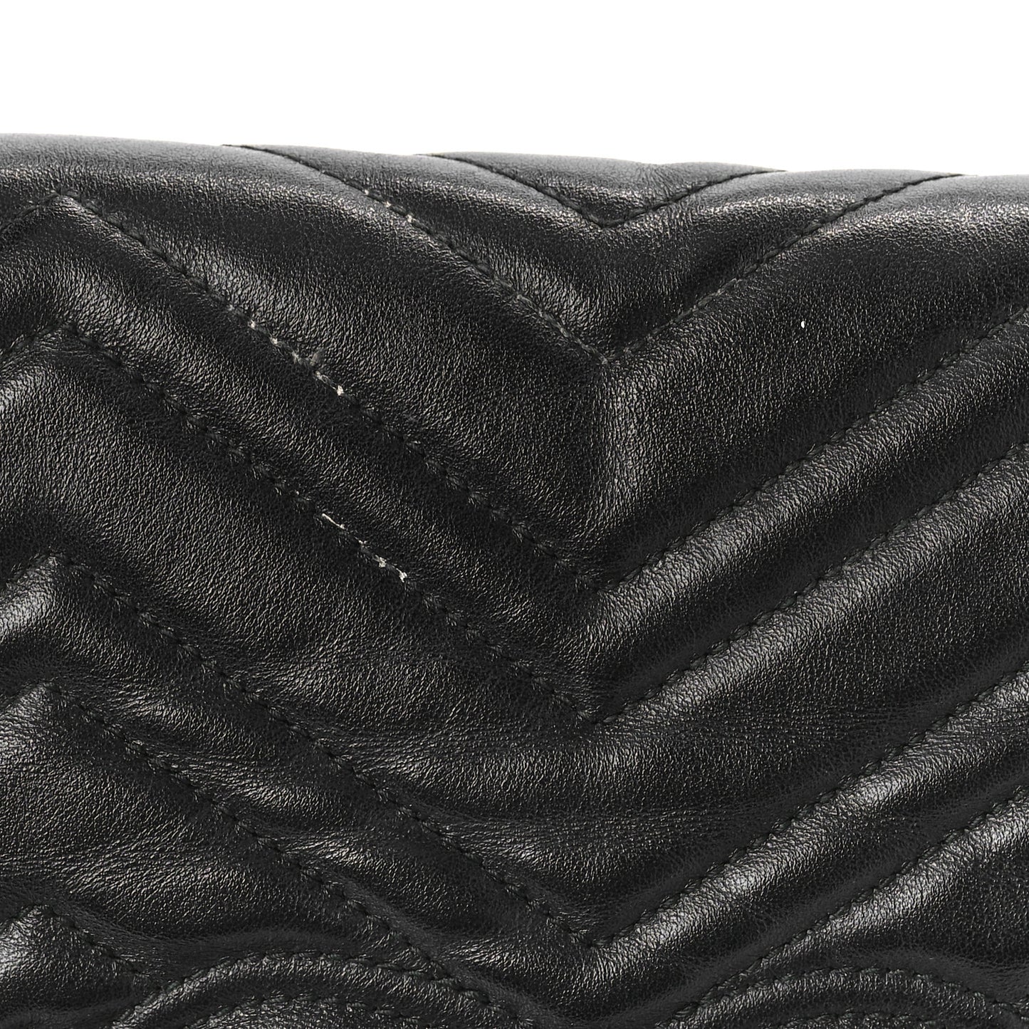 Calfskin Matelasse Large GG Marmont Shoulder Bag Black