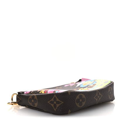 Louis Vuitton Monogram 2021 Christmas Animation Japanese Garden Mini Pochette Accessories Wisteria Pink 4 of 11
