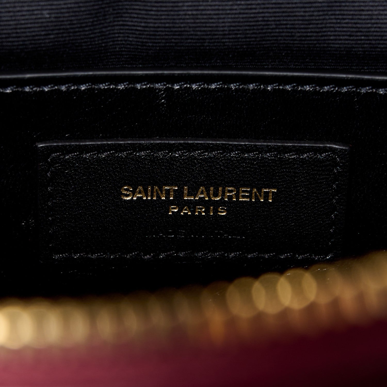 Saint Laurent SAINT LAURENT Calfskin Mixed Matelasse Triquilt Large Monogram Envelope Satchel Oxblood 7 of 14