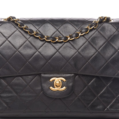 Chanel Lambskin Quilted Medium Double Flap Black 11 of 13