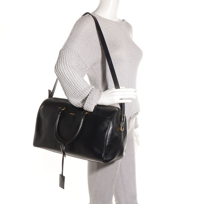 Saint Laurent Calfskin Classic Duffle 12 Black 2 of 11