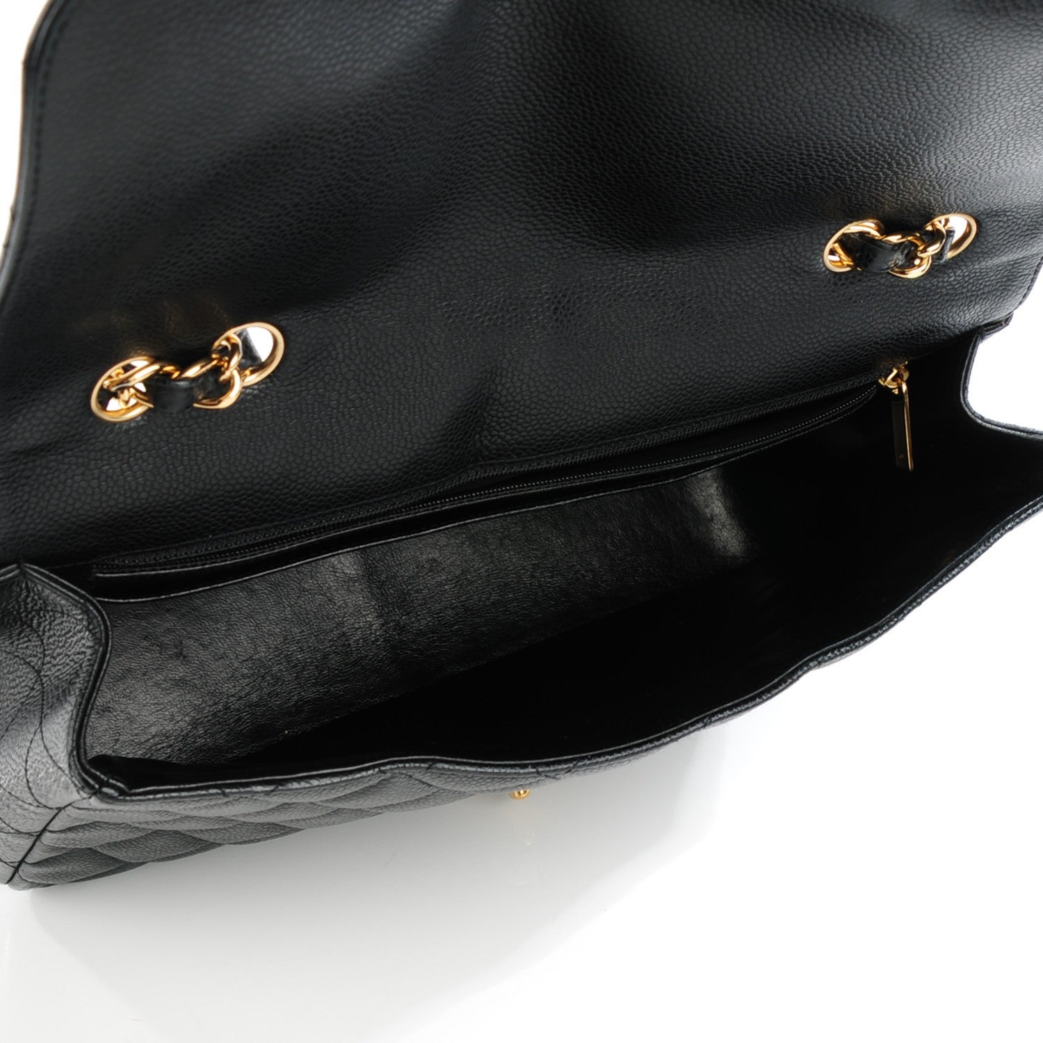 Chanel Caviar Quilted Jumbo Single Flap Black 5 of 8