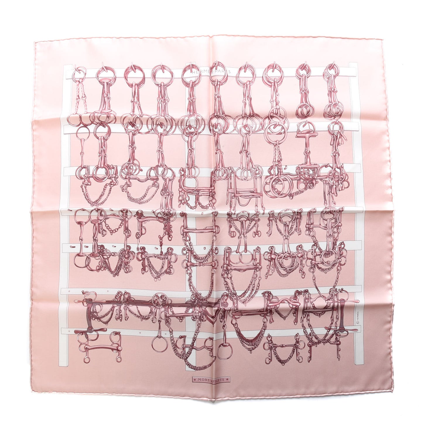 Silk Mors Et Filets Pocket Square