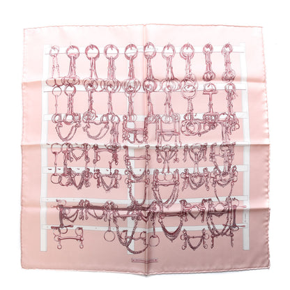 Hermes Silk Mors Et Filets Pocket Square 1 of 4