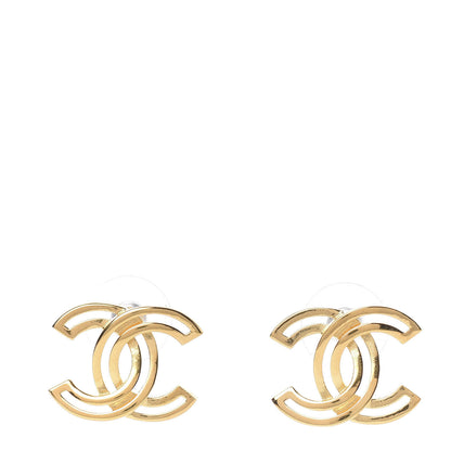 Chanel Metal Obazine CC Earrings Gold 1 of 4