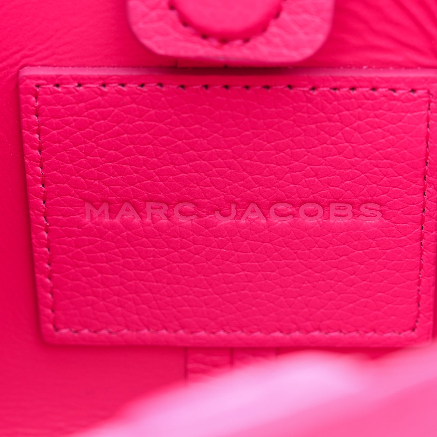 Grained Calfskin Mini The Sack Bag Hot Pink