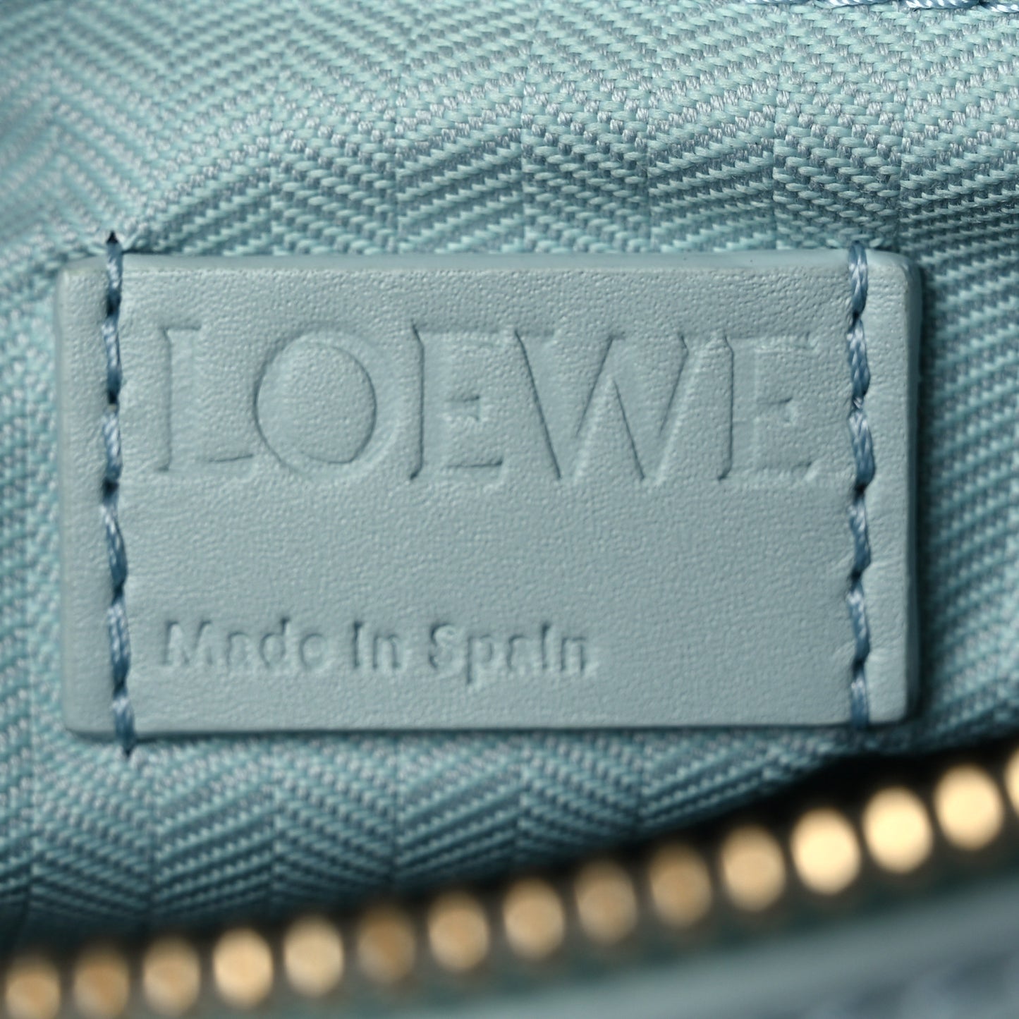 Calfskin Small Puzzle Bag Aquamarine