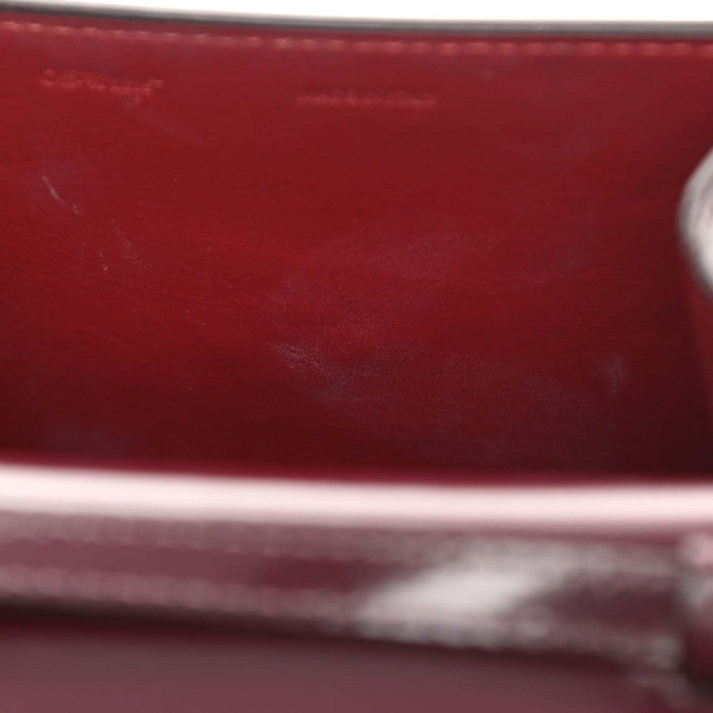 Calfskin Jitney 0.7 Rent Money Crossbody Bag Burgundy