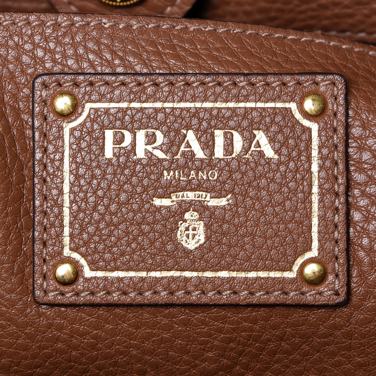 Prada Vitello Daino Tote Brandy 6 of 11