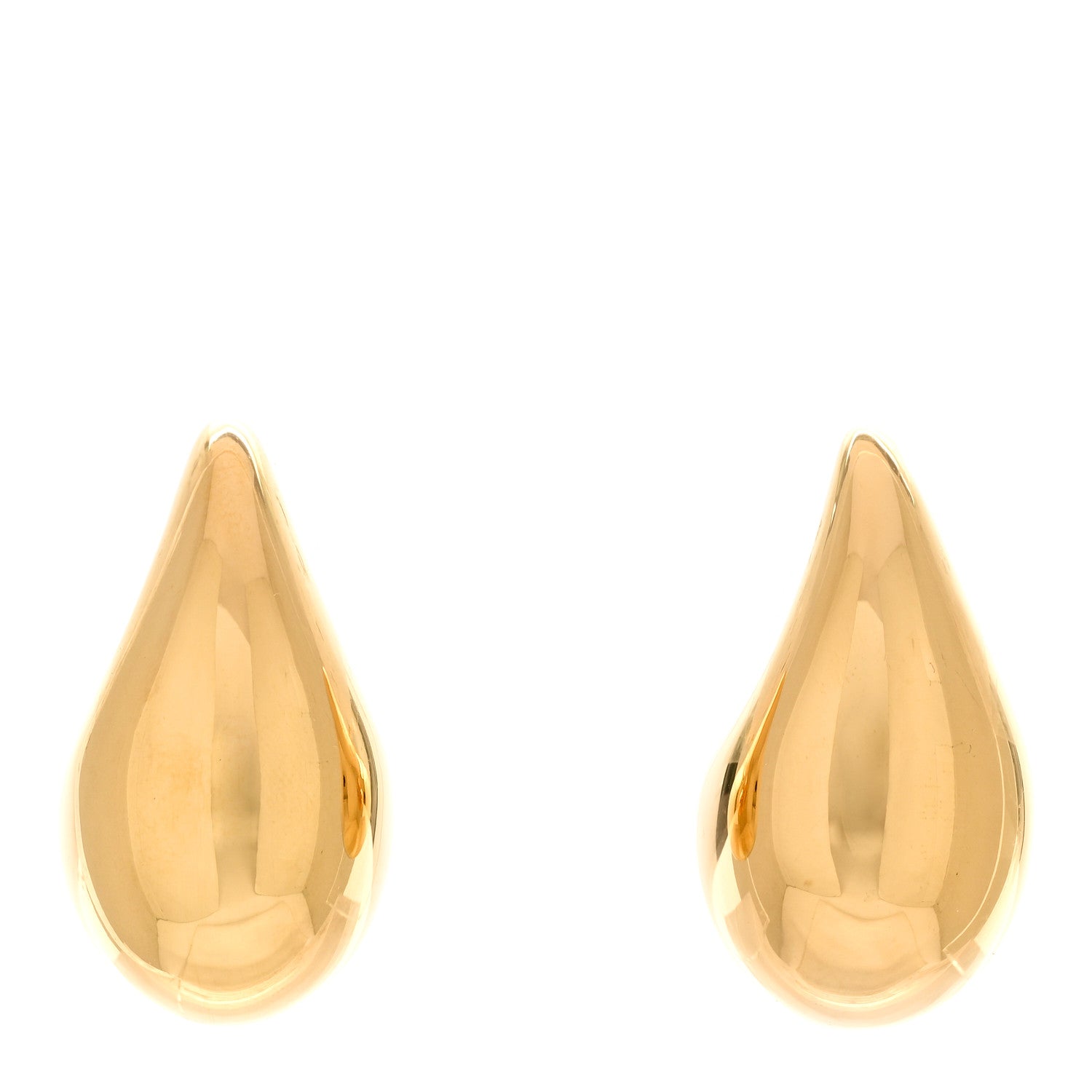 Bottega Veneta Sterling Silver Small Drop Earrings Gold 1 of 5