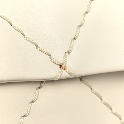 Chanel Calfskin Stitched Large Expandable Flap Bag White 17 of 21