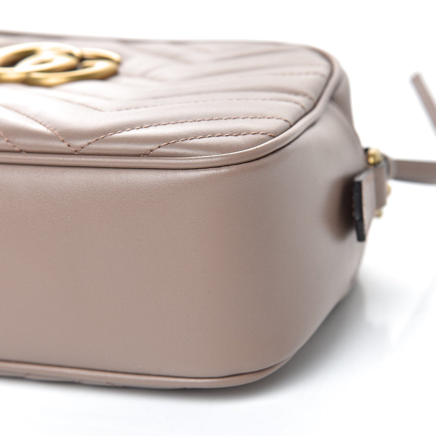 Calfskin Matelasse Small GG Marmont Chain Shoulder Bag Porcelain Rose