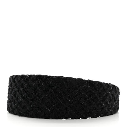 Chanel Tweed Headband Black 4 of 5