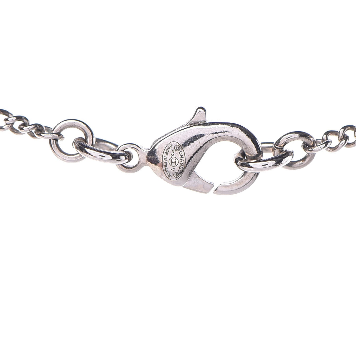 Crystal Timeless CC Necklace Silver