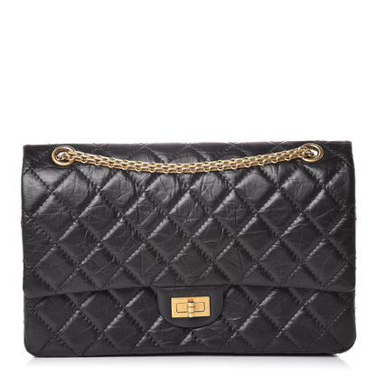 Chanel Aged Calfskin Quilted 2.55 Reissue 226 Flap Black 1 of 12