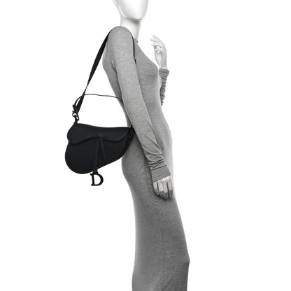 Christian Dior Ultra Matte Calfskin Saddle Bag Black 2 of 10