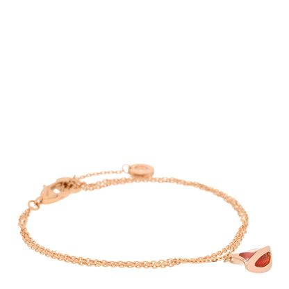 Bulgari 18K Rose Gold Carnelian Divas' Dream Bracelet SM 1 of 3