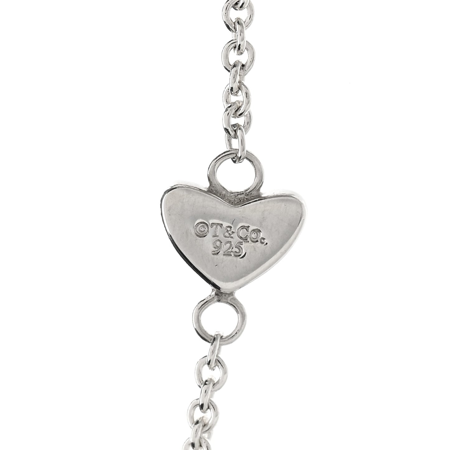 Sterling Silver Heart Lariat Necklace