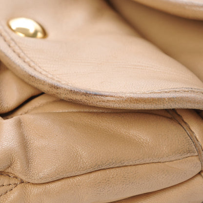 Miu Miu Nappa Matelasse Coffer Hobo Beige 13 of 16