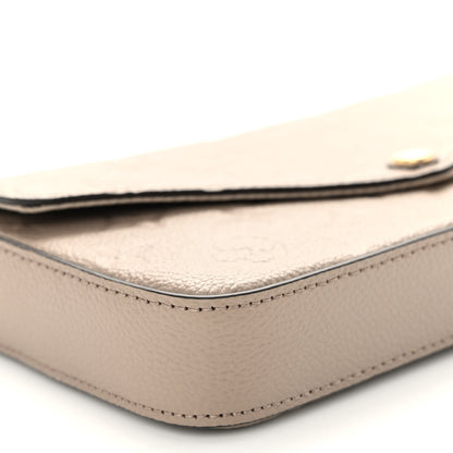 Louis Vuitton Empreinte Pochette Felicie Chain Wallet Tourterelle 9 of 10