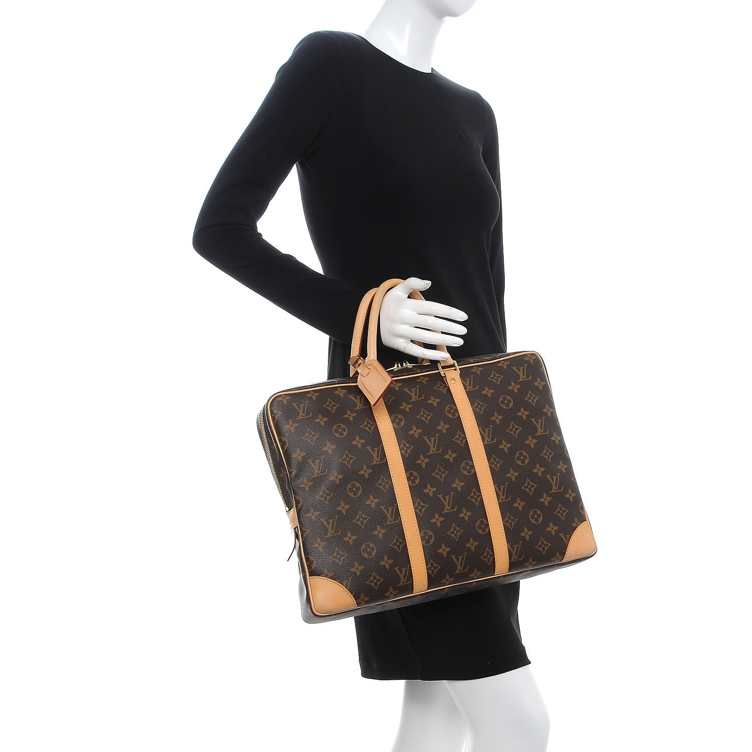 Louis Vuitton Monogram Porte Documents Voyage Briefcase 2 of 9