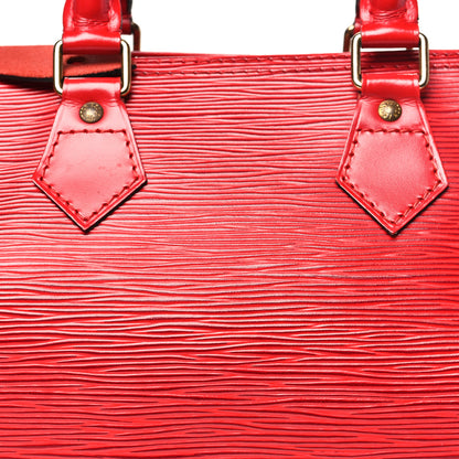 Louis Vuitton Epi Speedy 25 Castillan Red 6 of 9