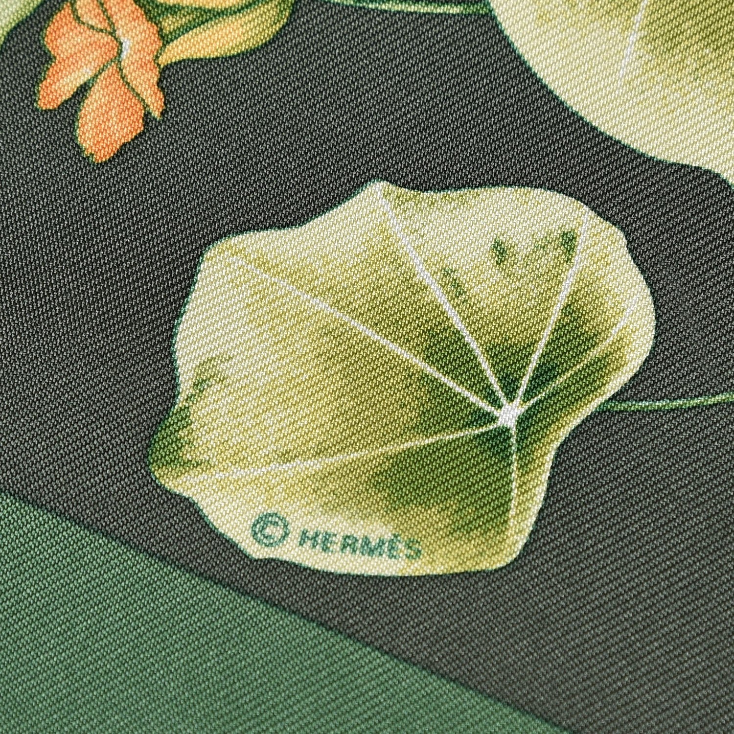 Hermes Silk Les Capucines Pocket Square 4 of 4
