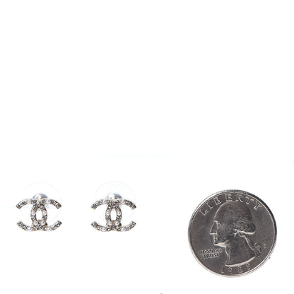 Chanel Crystal Pearl CC Earrings Gold 2 of 5