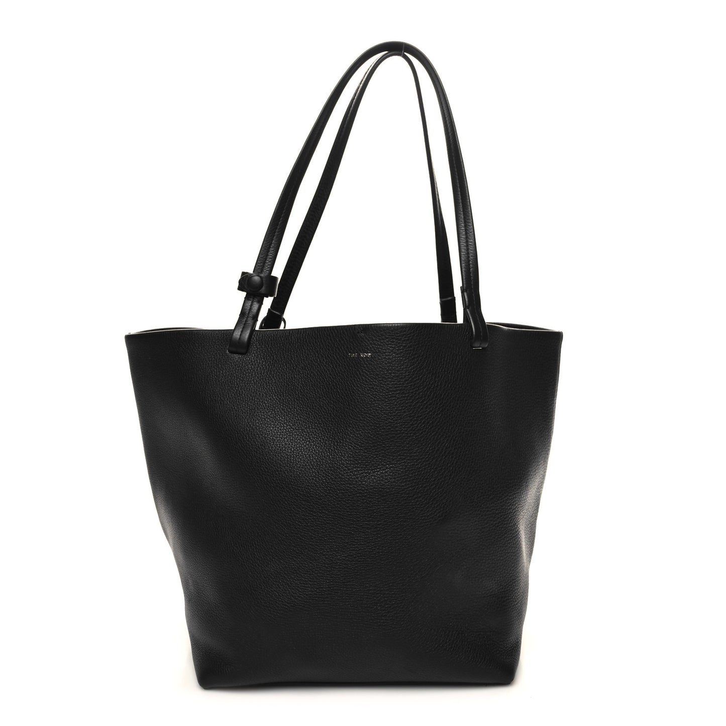 Grained Calfskin Park Tote Three Black