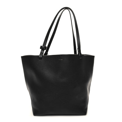 The Row Grained Calfskin Park Tote Three Black 1 of 12