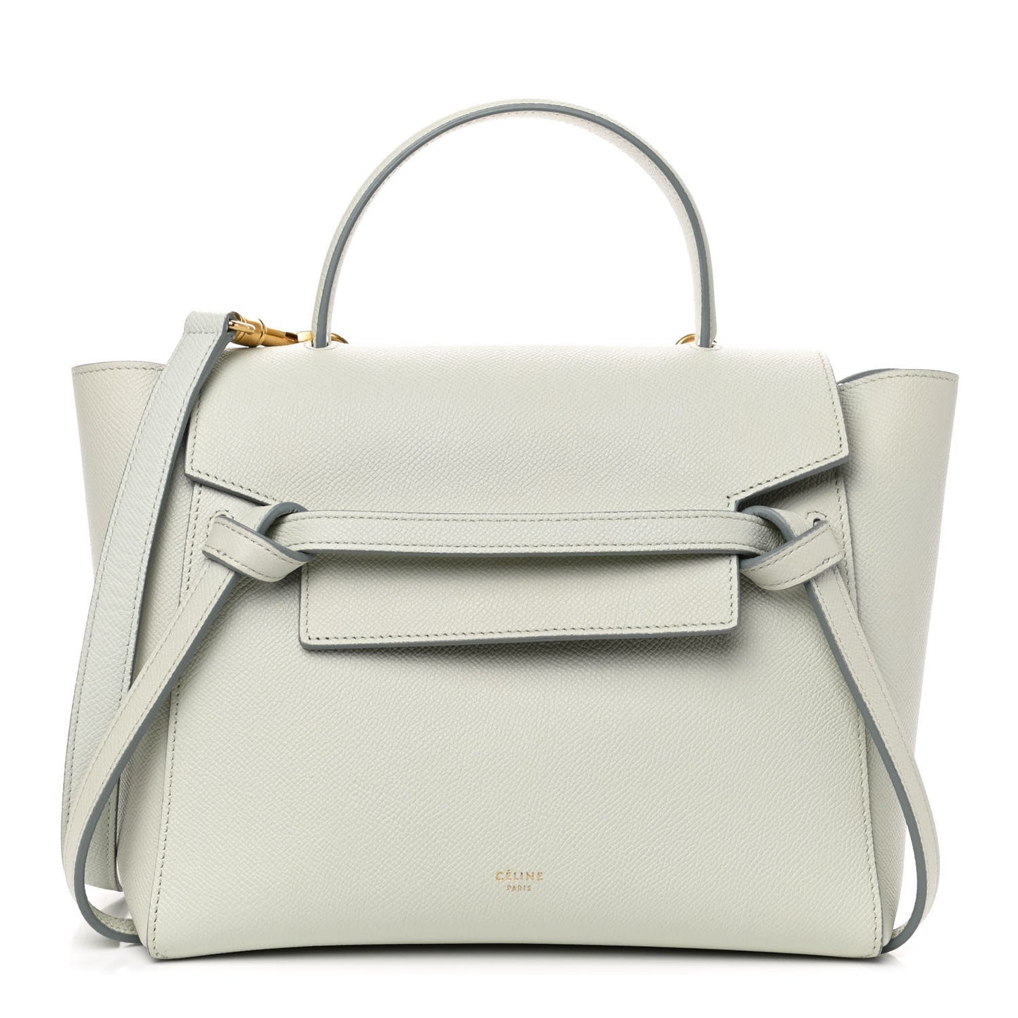 Grained Calfskin Micro Belt Bag Baby Blue
